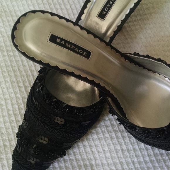 Black sequin mules - Picture 6 of 7